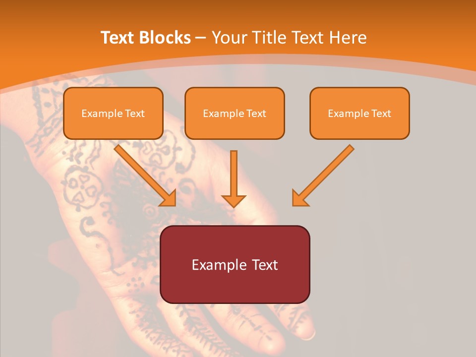 Cultural Hand Asian PowerPoint Template