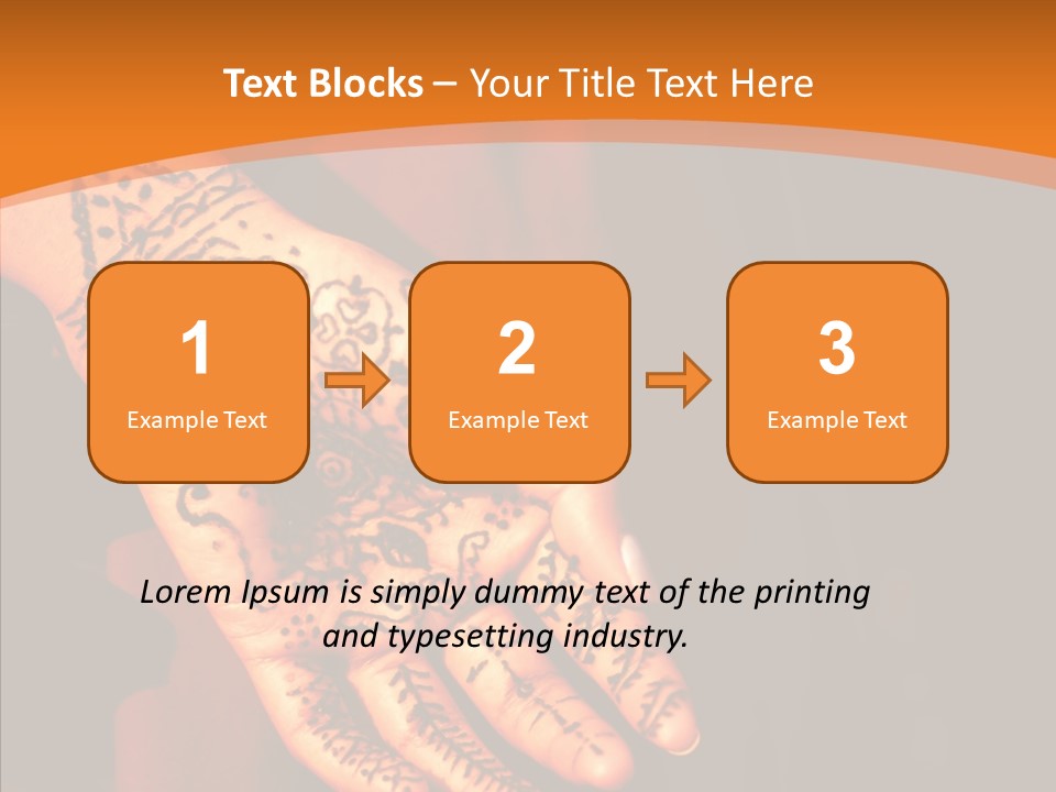 Cultural Hand Asian PowerPoint Template