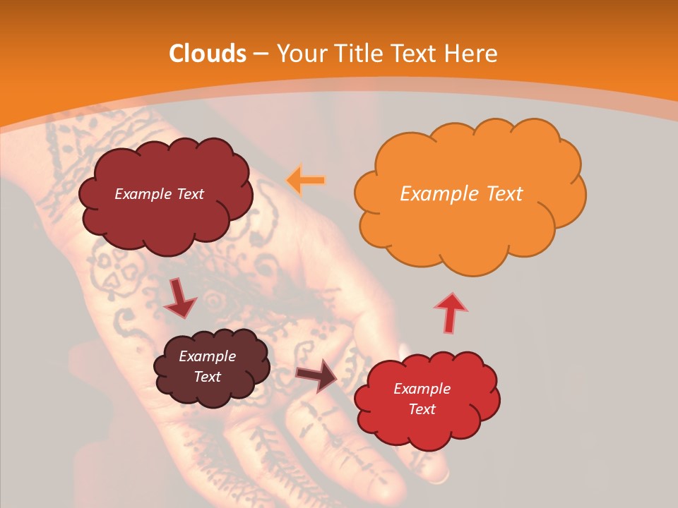 Cultural Hand Asian PowerPoint Template
