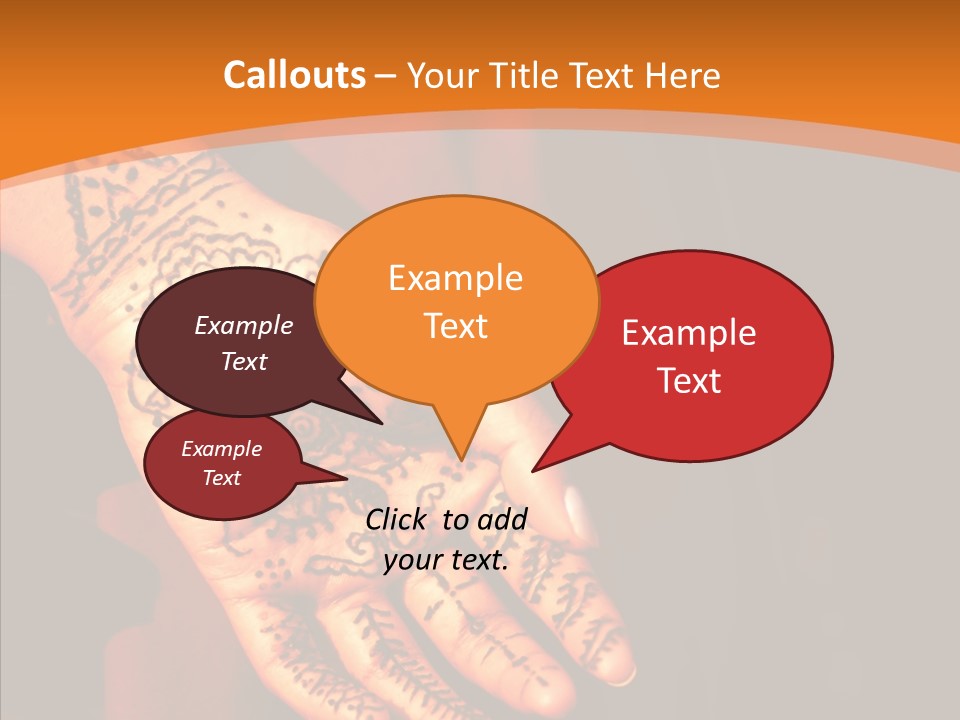 Cultural Hand Asian PowerPoint Template