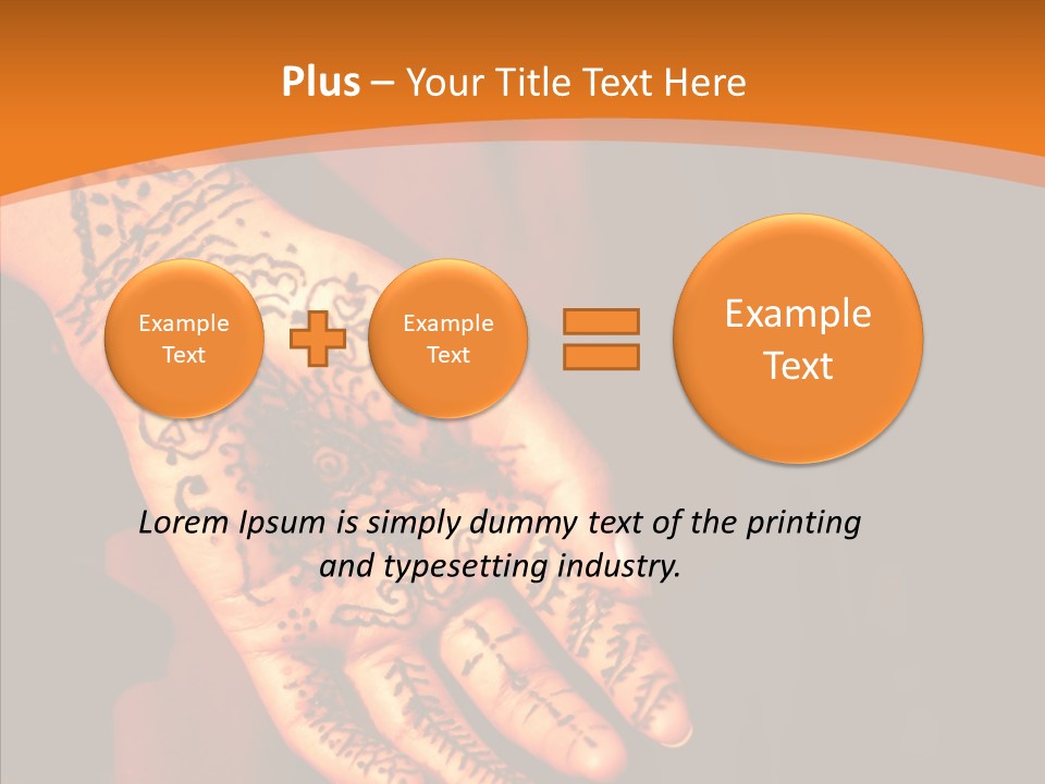 Cultural Hand Asian PowerPoint Template