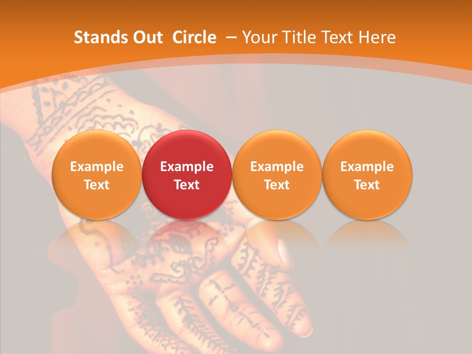 Cultural Hand Asian PowerPoint Template