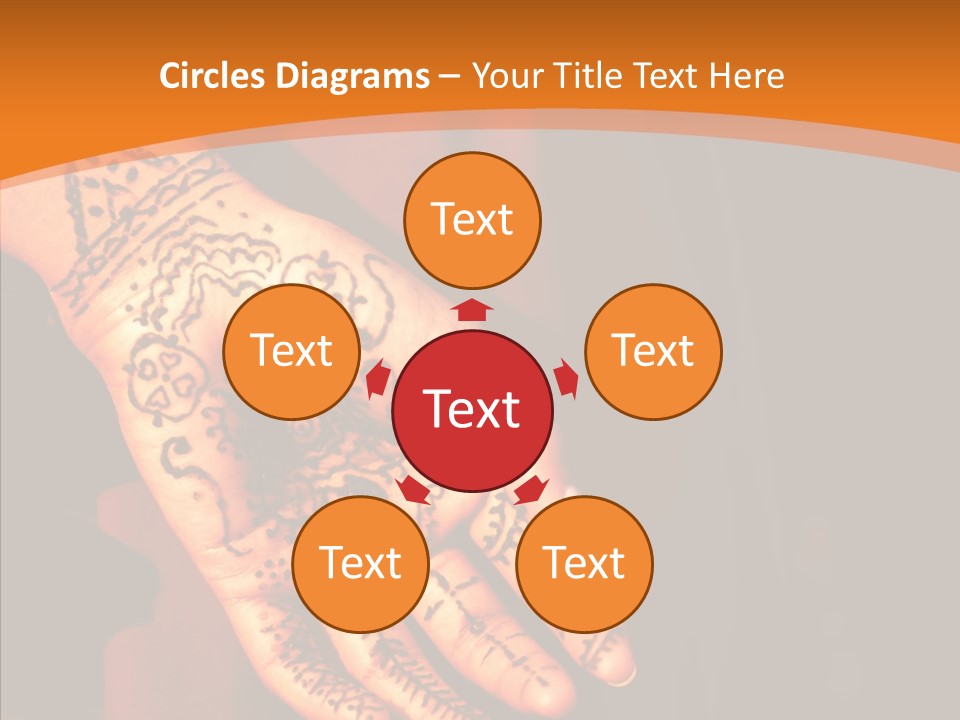 Cultural Hand Asian PowerPoint Template