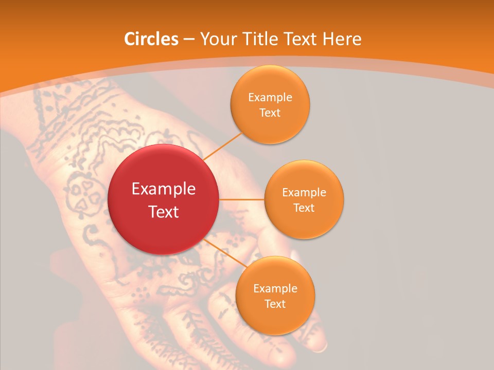 Cultural Hand Asian PowerPoint Template