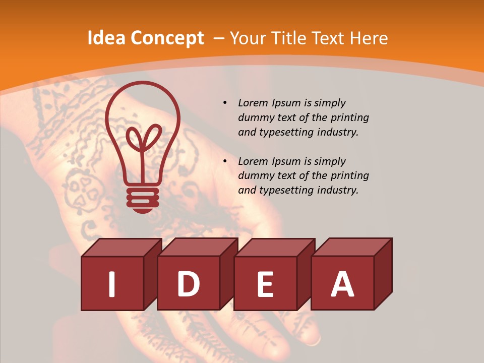 Cultural Hand Asian PowerPoint Template