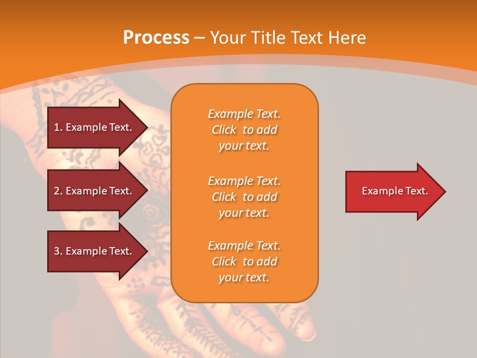 Cultural Hand Asian PowerPoint Template