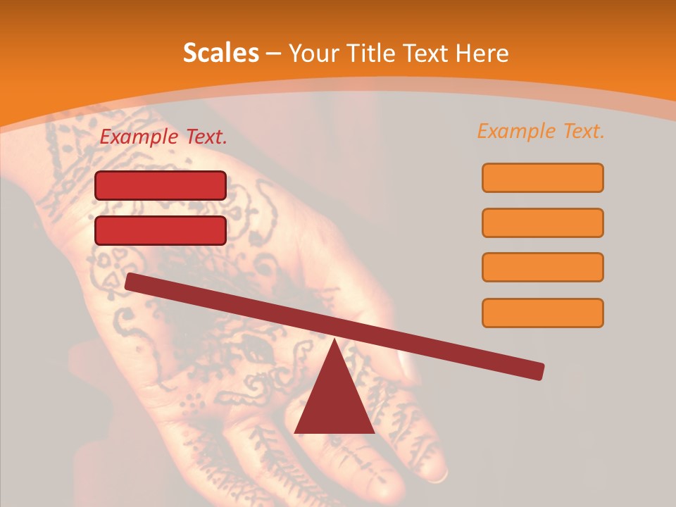 Cultural Hand Asian PowerPoint Template