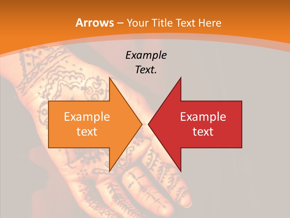 Cultural Hand Asian PowerPoint Template