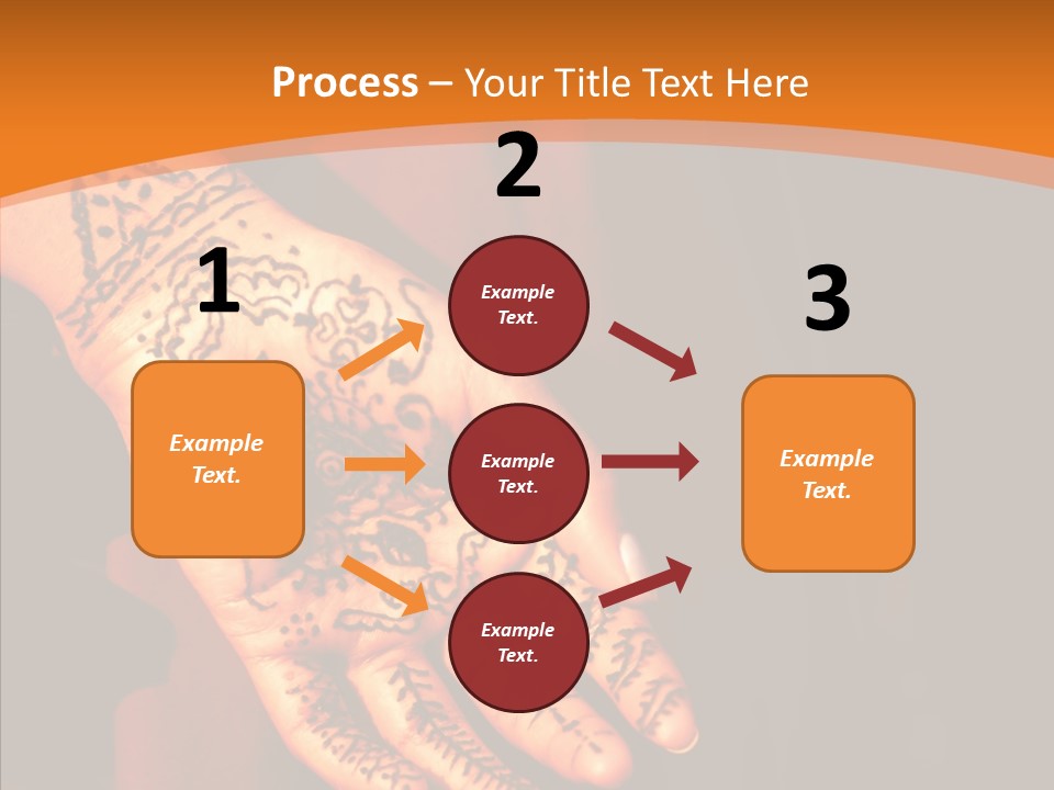 Cultural Hand Asian PowerPoint Template