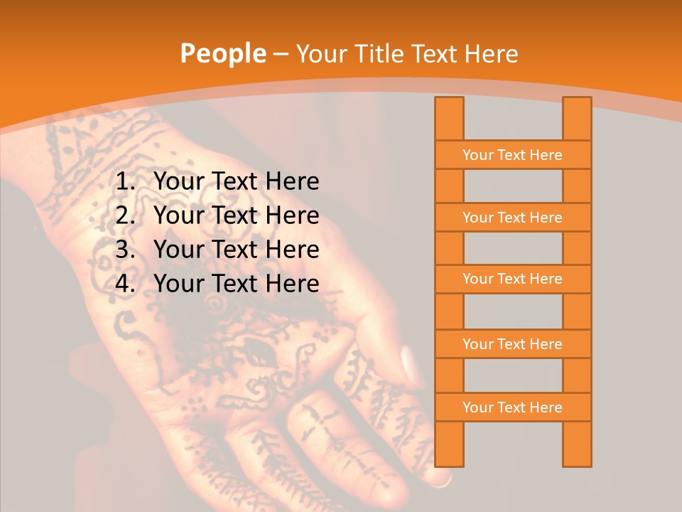 Cultural Hand Asian PowerPoint Template