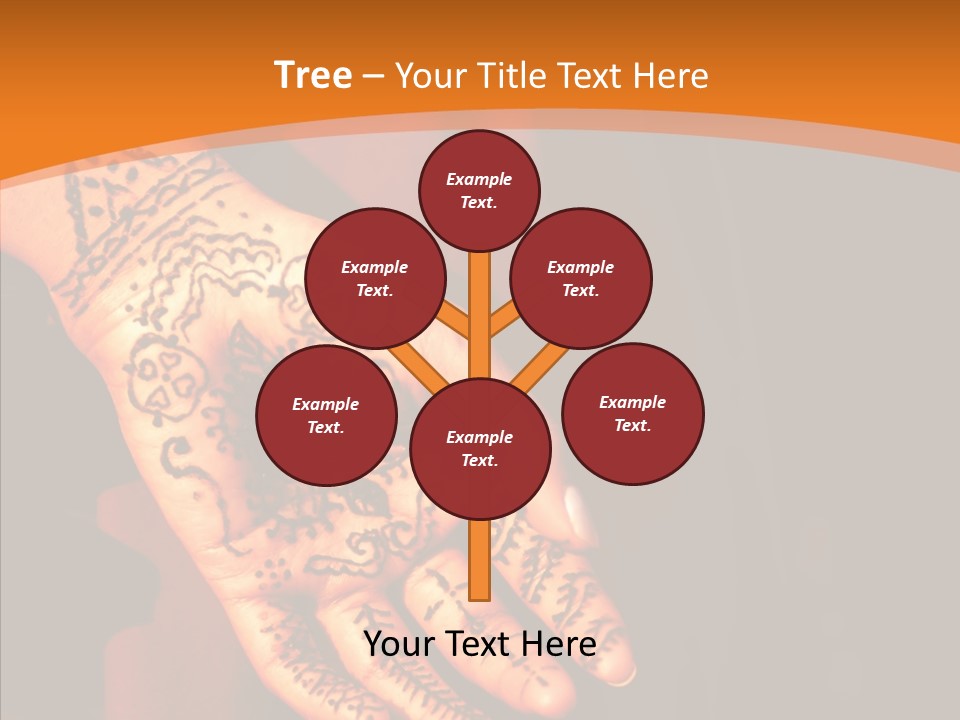 Cultural Hand Asian PowerPoint Template