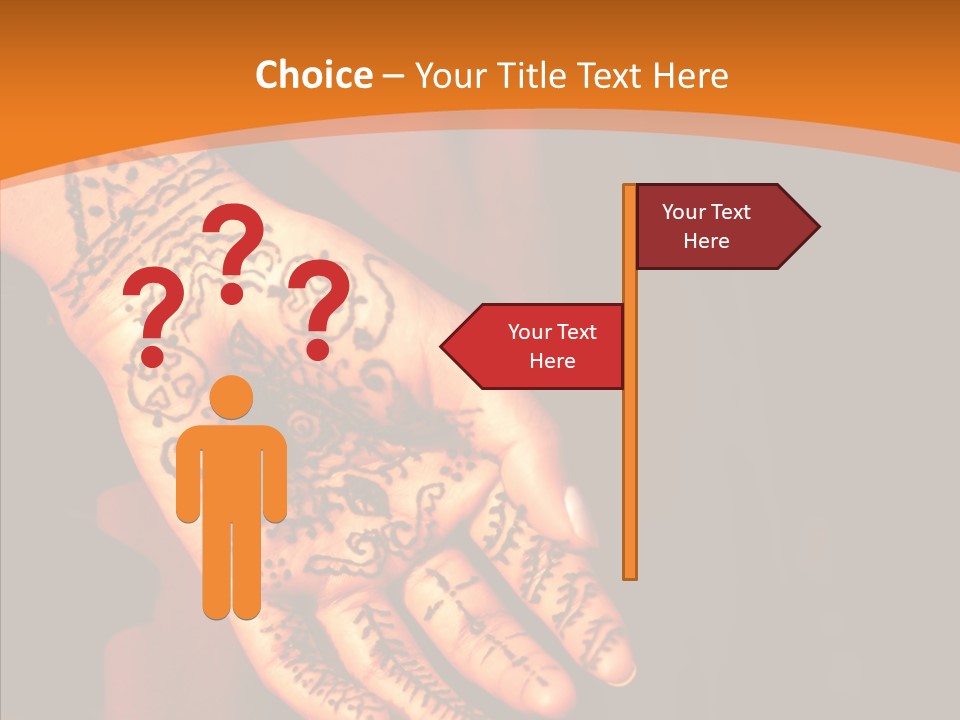 Cultural Hand Asian PowerPoint Template