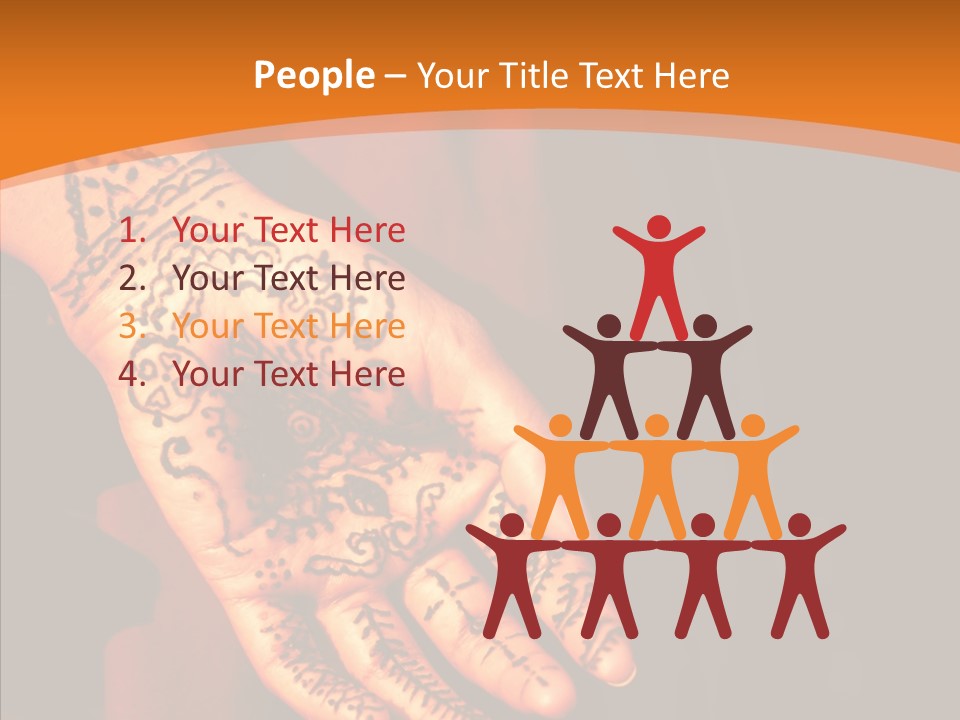 Cultural Hand Asian PowerPoint Template