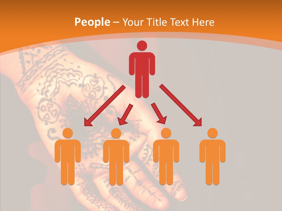 Cultural Hand Asian PowerPoint Template