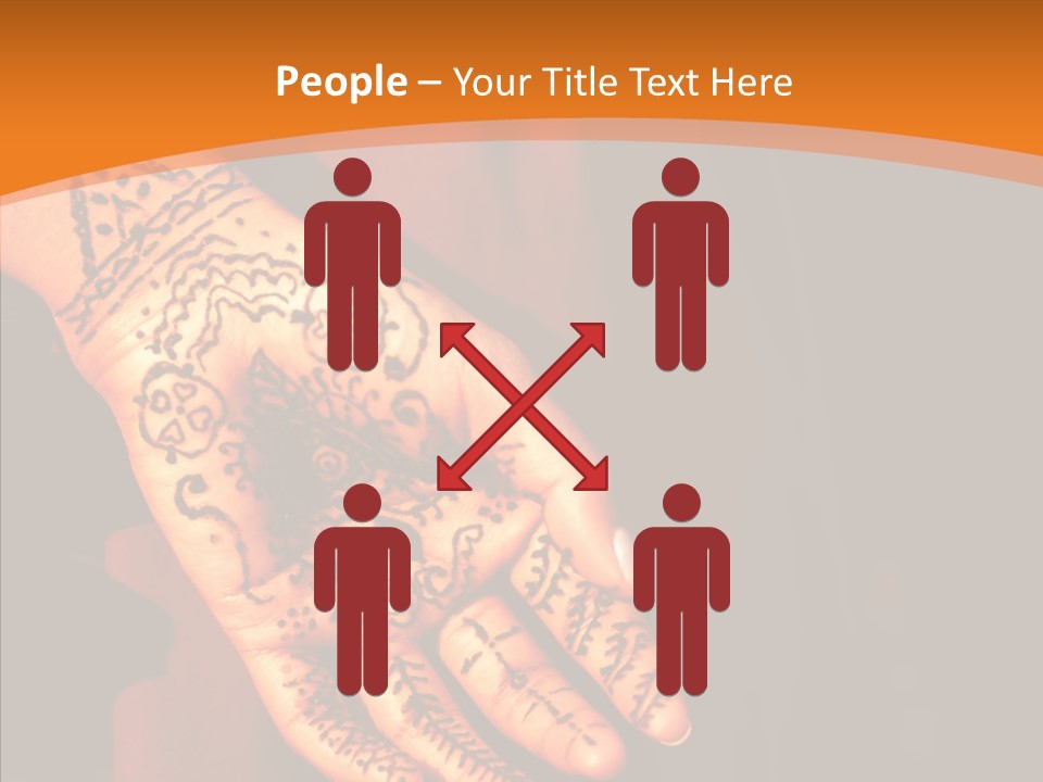 Cultural Hand Asian PowerPoint Template