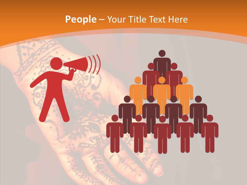 Cultural Hand Asian PowerPoint Template