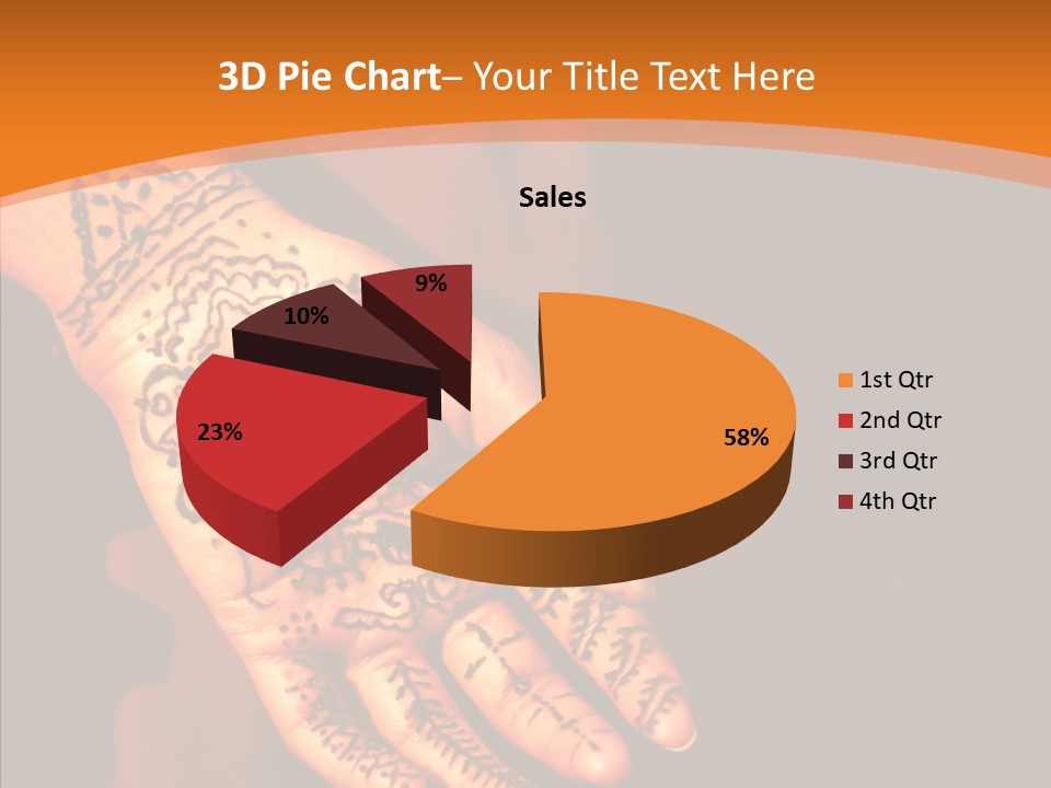 Cultural Hand Asian PowerPoint Template