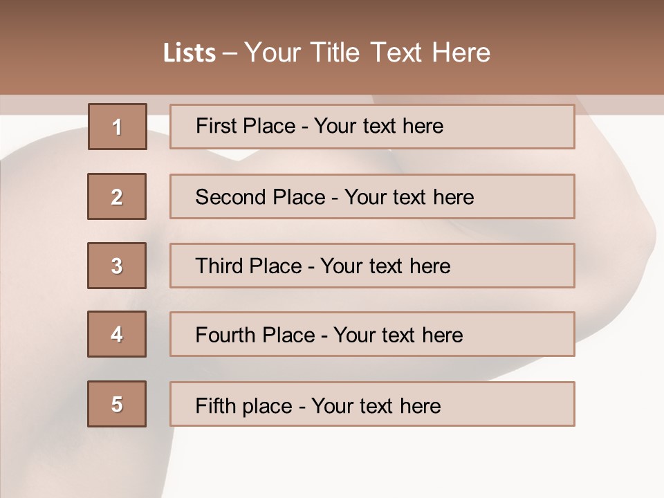 Barbell Y Train PowerPoint Template