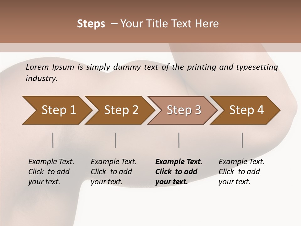 Barbell Y Train PowerPoint Template