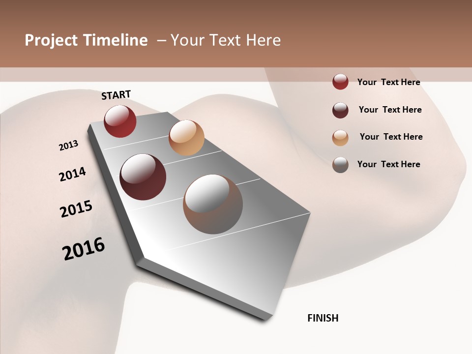 Barbell Y Train PowerPoint Template