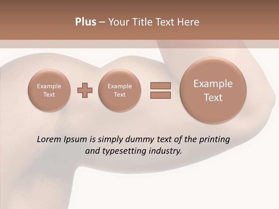 Barbell Y Train PowerPoint Template