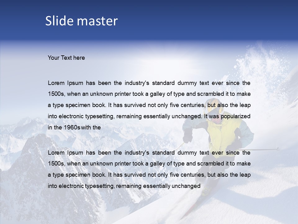 Red Winter Sliding PowerPoint Template