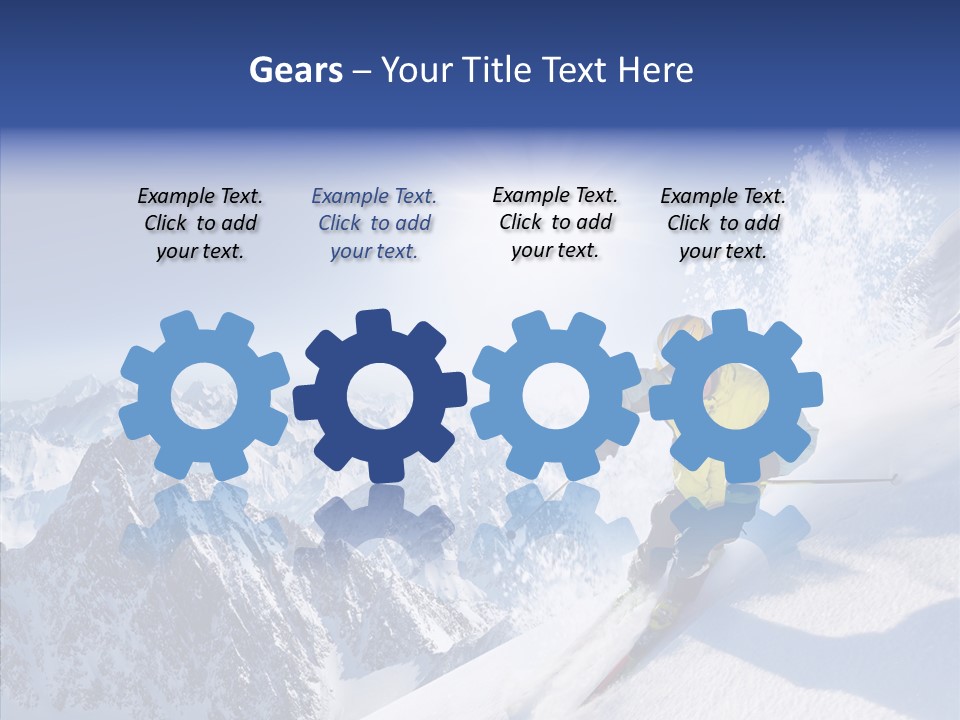 Red Winter Sliding PowerPoint Template