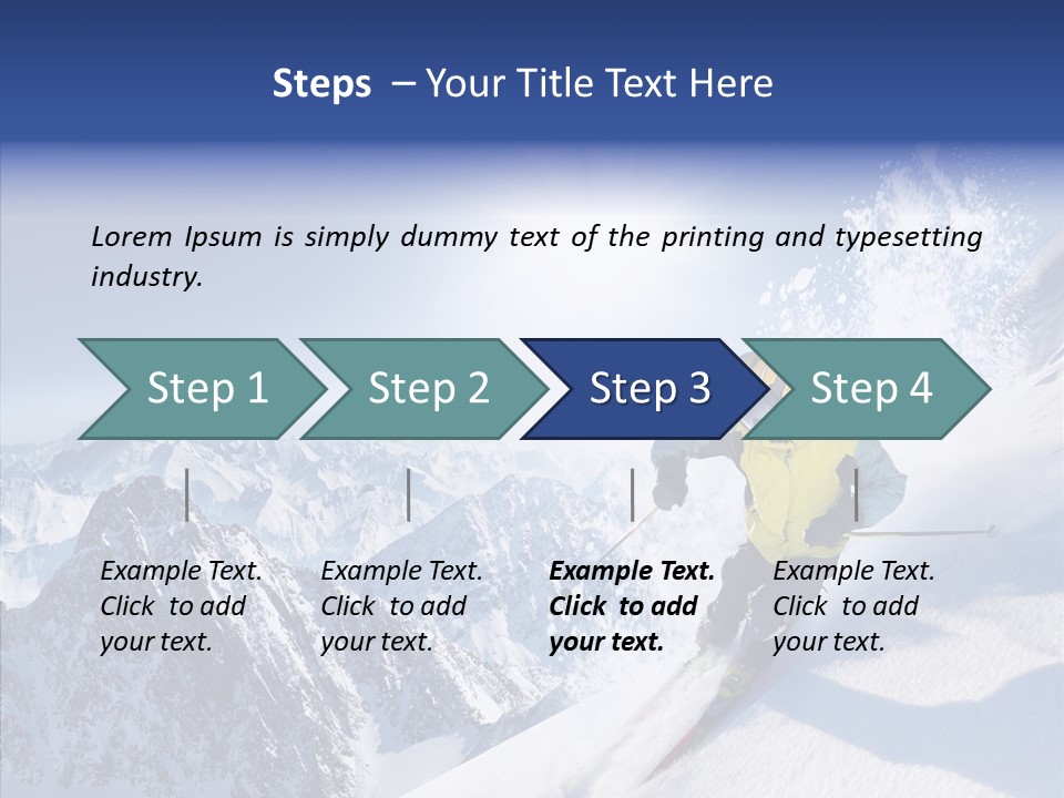 Red Winter Sliding PowerPoint Template
