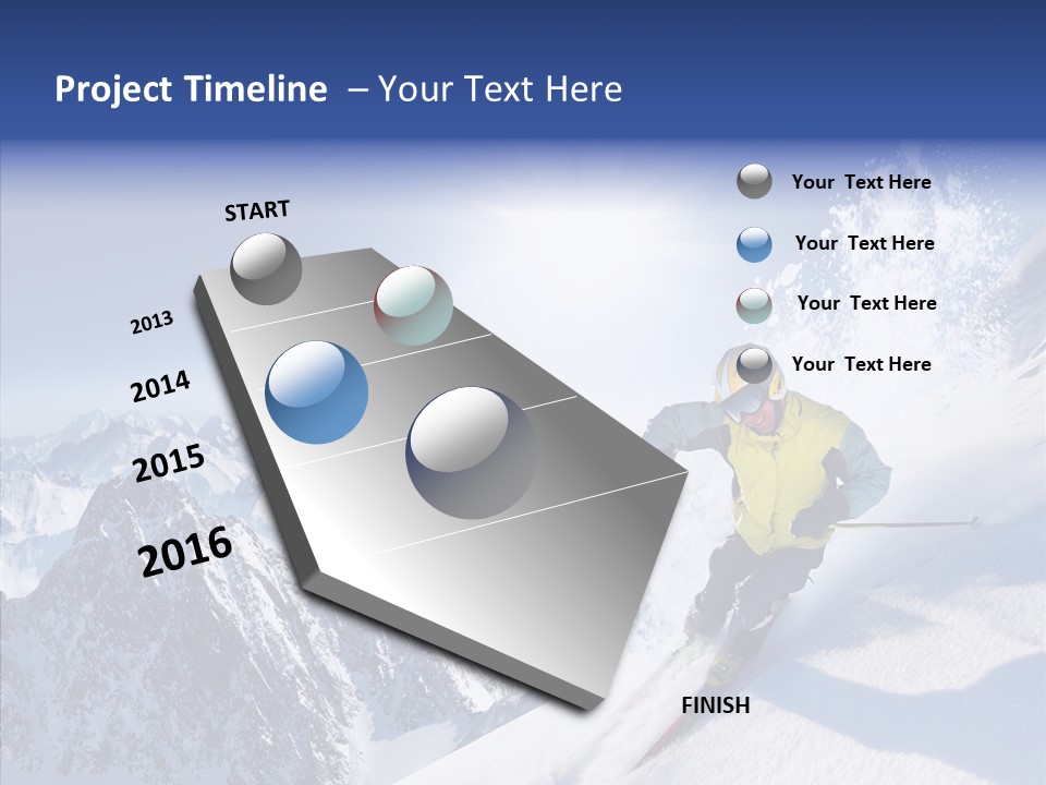 Red Winter Sliding PowerPoint Template