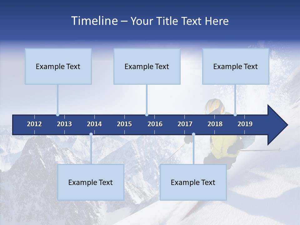 Red Winter Sliding PowerPoint Template