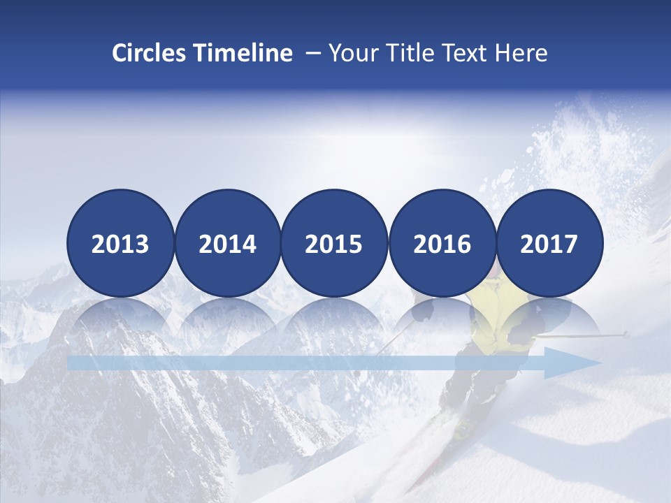 Red Winter Sliding PowerPoint Template