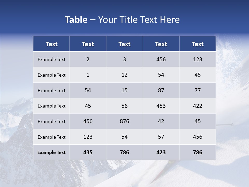 Red Winter Sliding PowerPoint Template