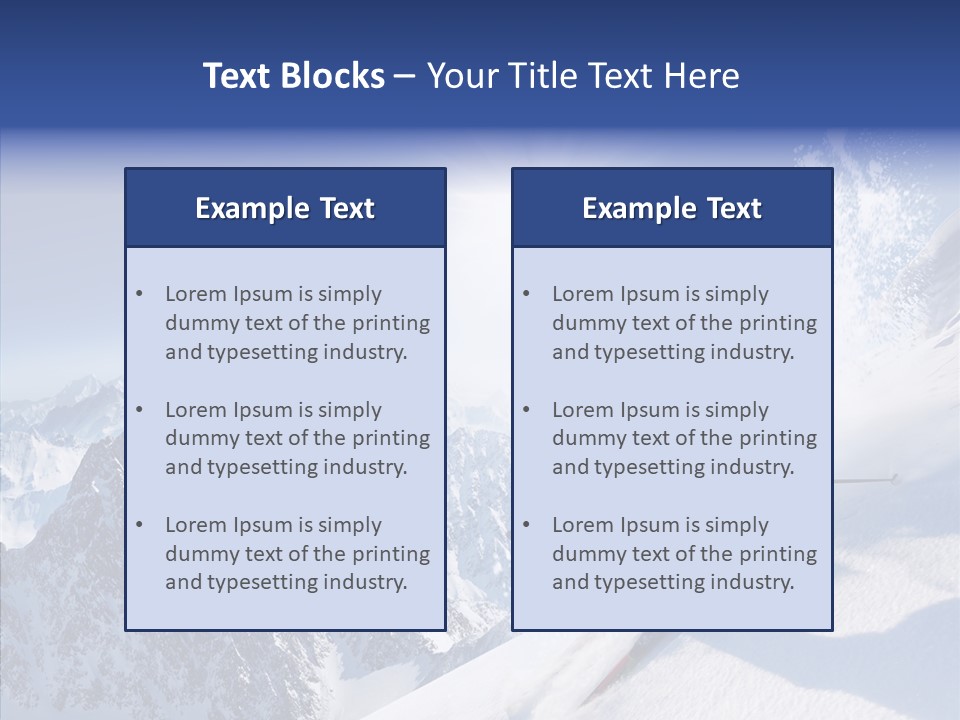 Red Winter Sliding PowerPoint Template