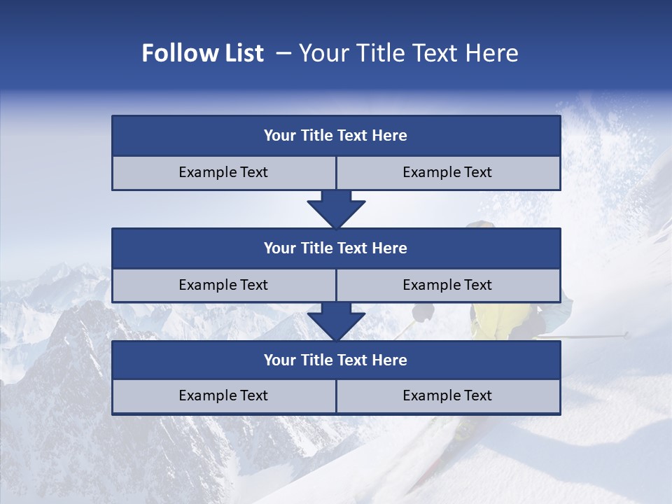 Red Winter Sliding PowerPoint Template