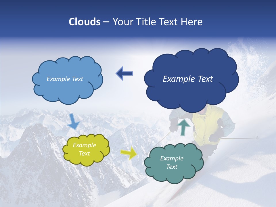 Red Winter Sliding PowerPoint Template