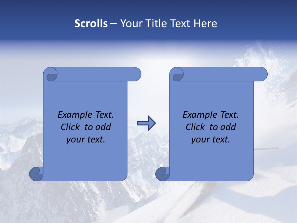 Red Winter Sliding PowerPoint Template