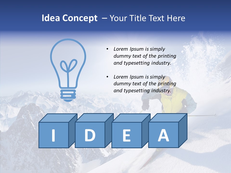 Red Winter Sliding PowerPoint Template