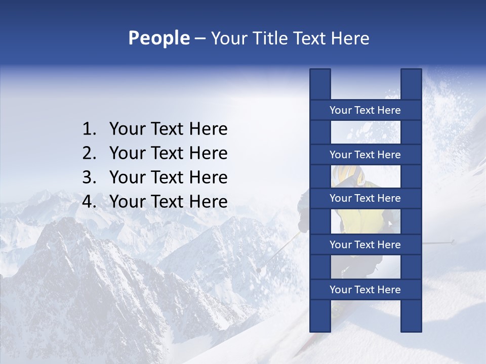 Red Winter Sliding PowerPoint Template