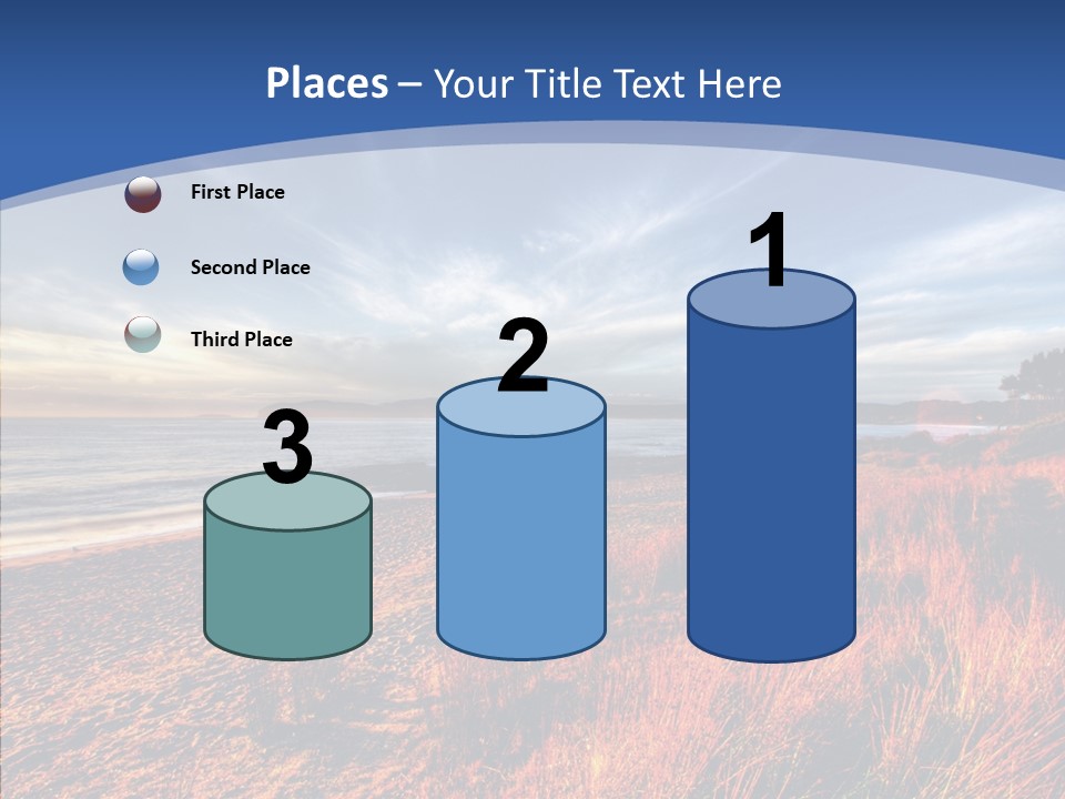 Blue Daylight Cabin PowerPoint Template