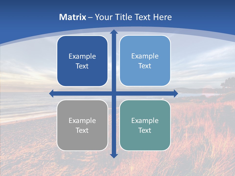 Blue Daylight Cabin PowerPoint Template