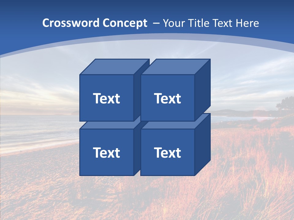 Blue Daylight Cabin PowerPoint Template