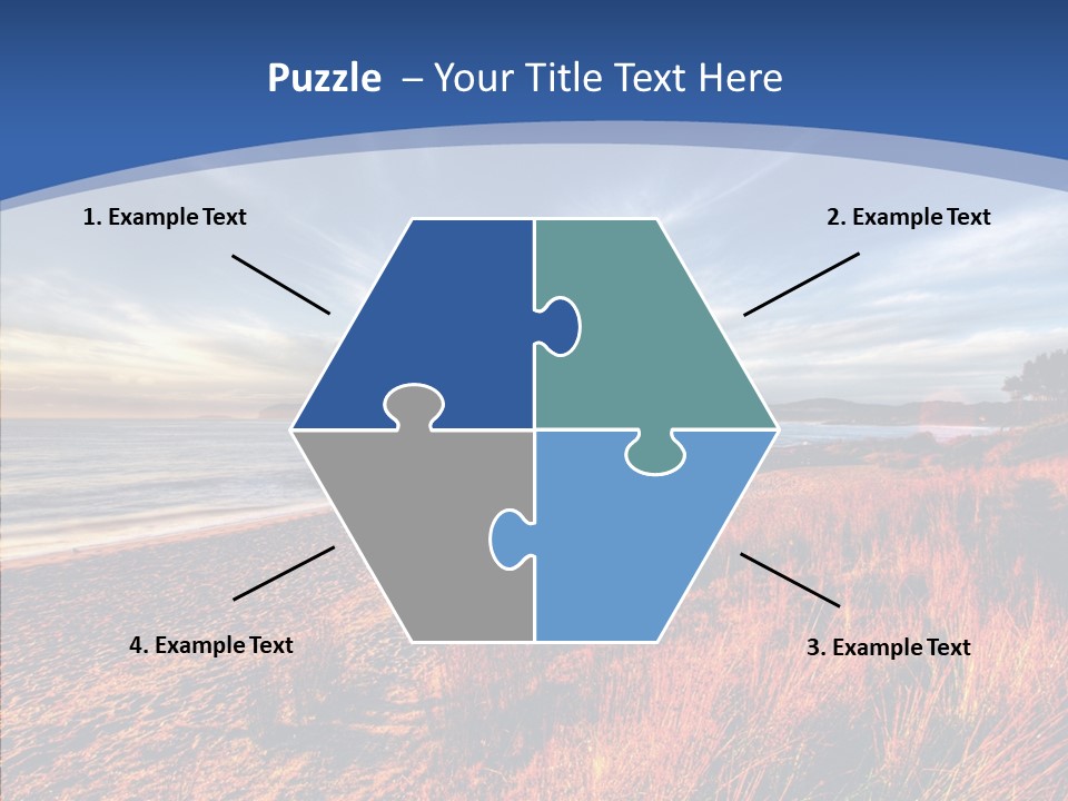 Blue Daylight Cabin PowerPoint Template