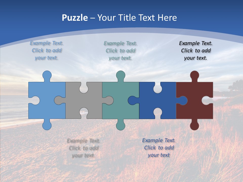 Blue Daylight Cabin PowerPoint Template