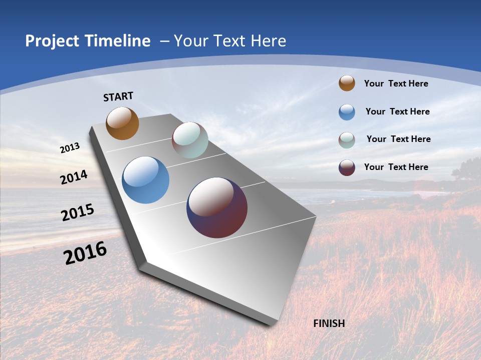 Blue Daylight Cabin PowerPoint Template