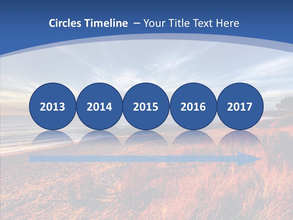 Blue Daylight Cabin PowerPoint Template