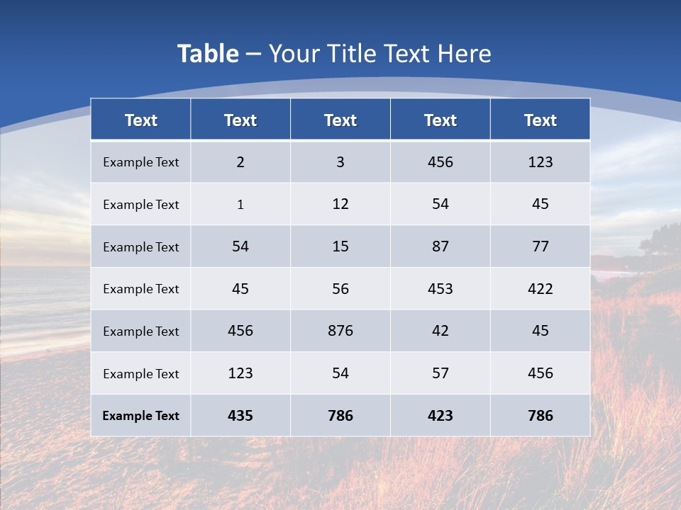 Blue Daylight Cabin PowerPoint Template