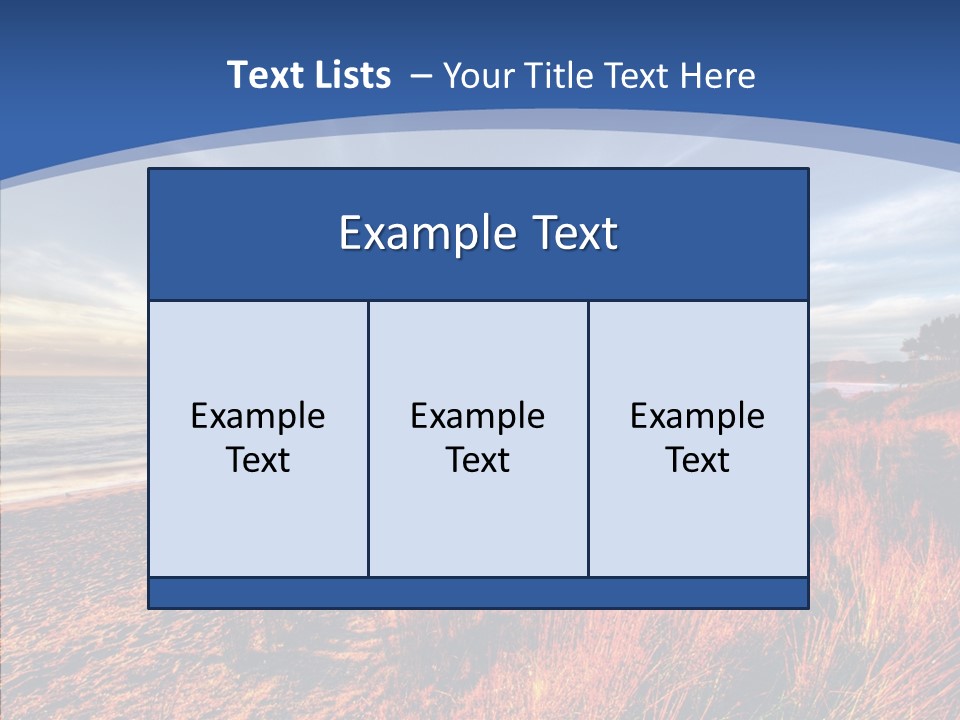 Blue Daylight Cabin PowerPoint Template