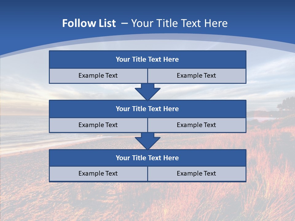 Blue Daylight Cabin PowerPoint Template