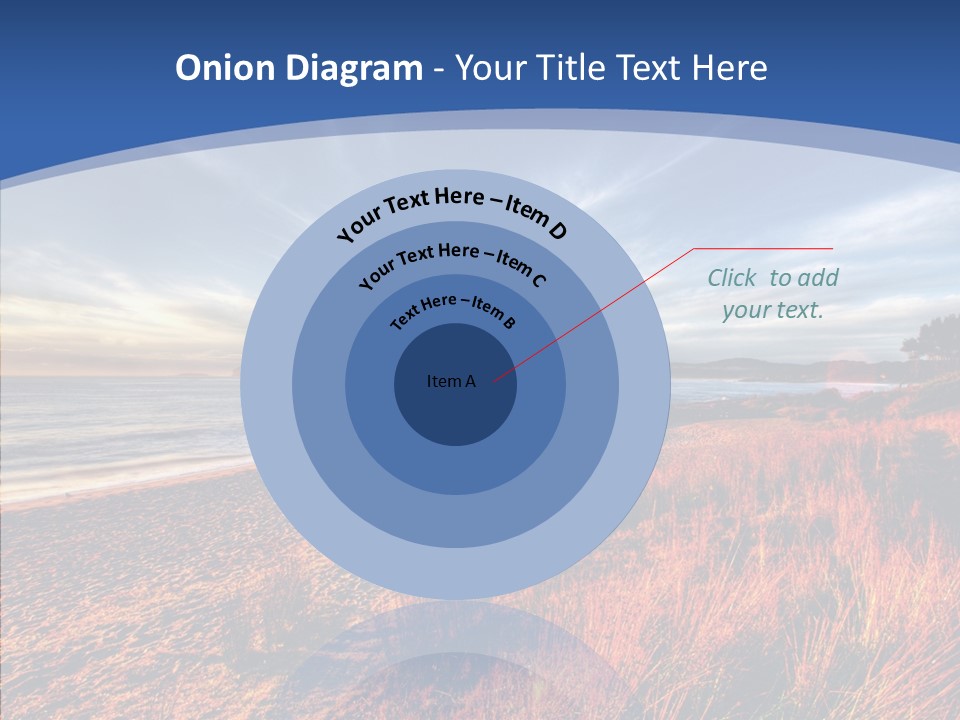 Blue Daylight Cabin PowerPoint Template