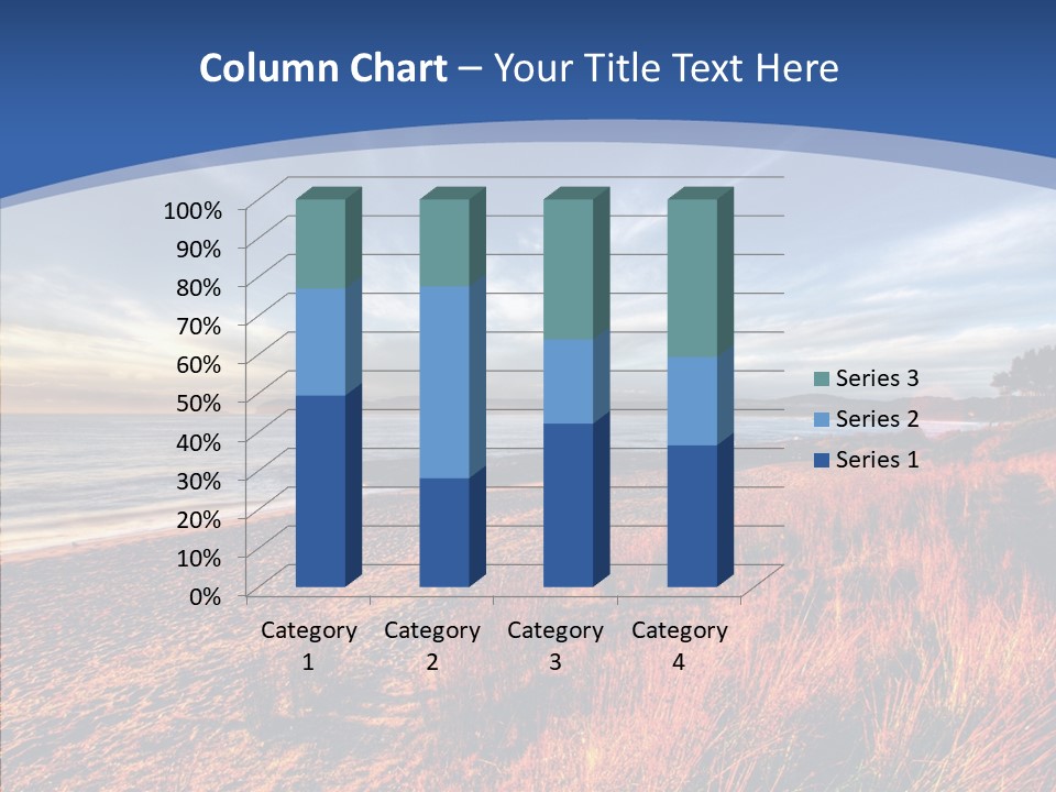 Blue Daylight Cabin PowerPoint Template